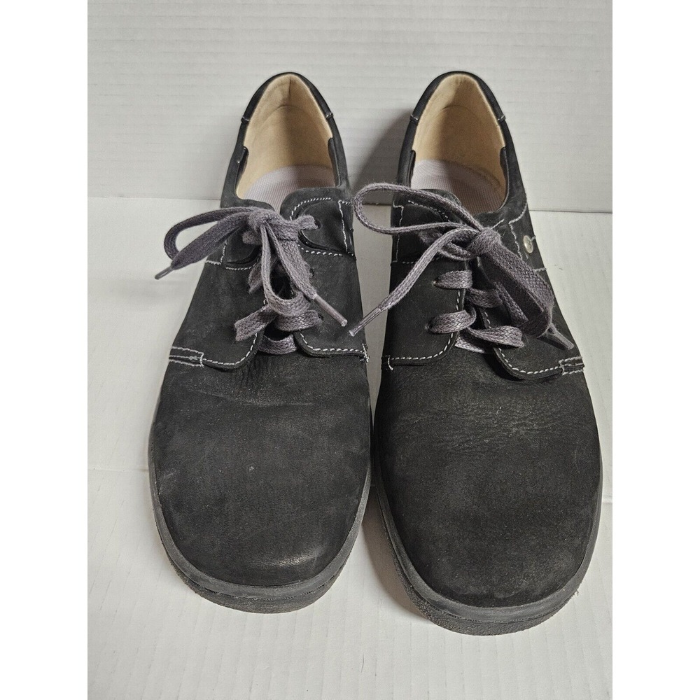 Womens 10 (42) Black SAS Suede Nature 2.0 Wolky Shoes - Picture 2 of 10